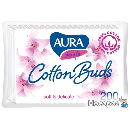 Ватные палочки Cotton Club Aura Beauty 200 шт (4751023291031)