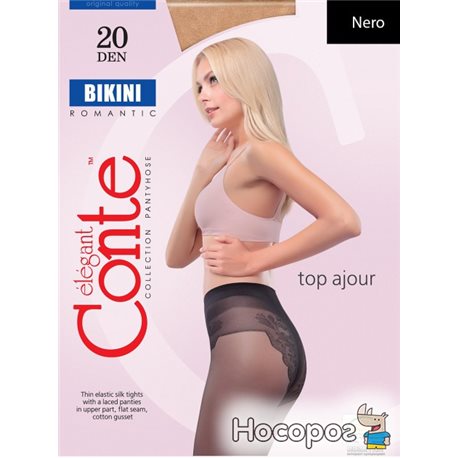 Колготки Conte Bikini 20 Den 2 р Nero -4810226005842