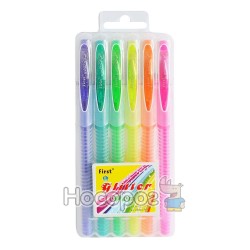 Набір ручок 6 кольорів з блиском 919
