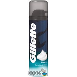 Піна для гоління Gillette Foam Sensitive Skin Для чутливої ​​шкіри 300 мл (7702018094493)