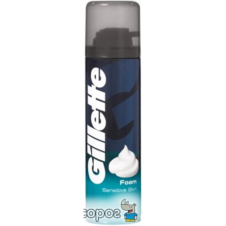 Піна для гоління Gillette Foam Sensitive Skin Для чутливої ​​шкіри 300 мл (7702018094493)