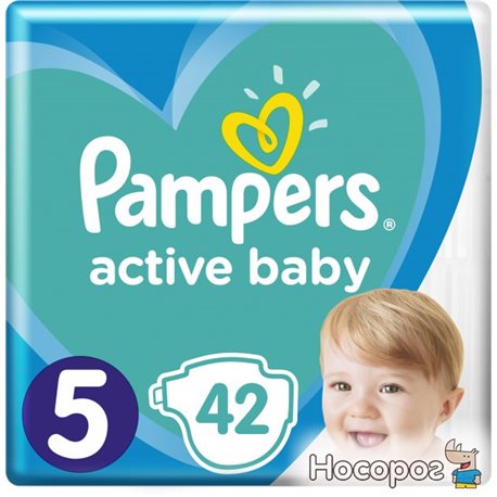 Підгузки Pampers Active Baby Розмір 5 (11-16 кг) 42 шт (8001090950178)