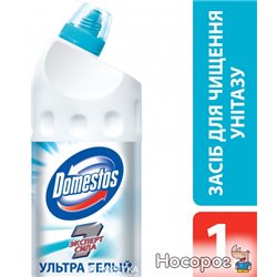 Средство для чистки унитаза Domestos Ультра Белый 1 л (8712561015875)
