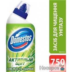 Средство для чистки унитаза Domestos Активный Щит Свежесть Лайма 750 мл (8712561531771)