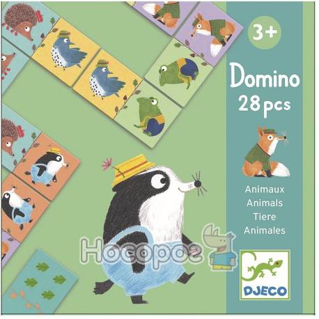 DJECO Игра детское домино " Веселые животные" DJ08115