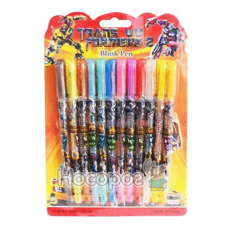 Набір кольорових ручок з глітером 6163Т-12