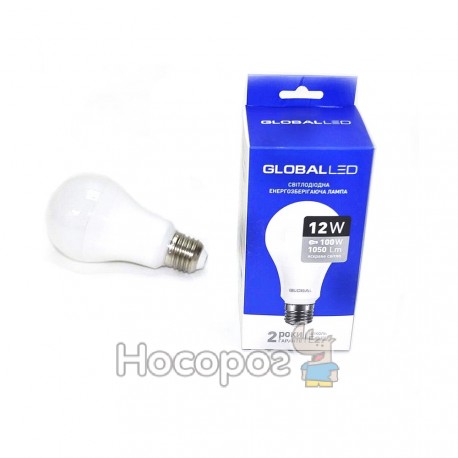 Лампа світлодіодна 1-GBL-166 A60 12W 4100K 220V E27 AL
