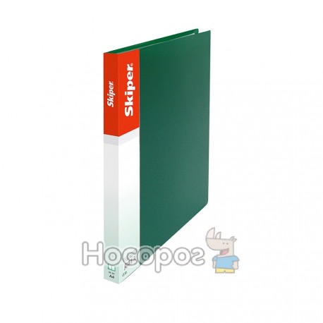 Папка пластик Skiper SK-20 на 20 файлів, А4 зелена 410874