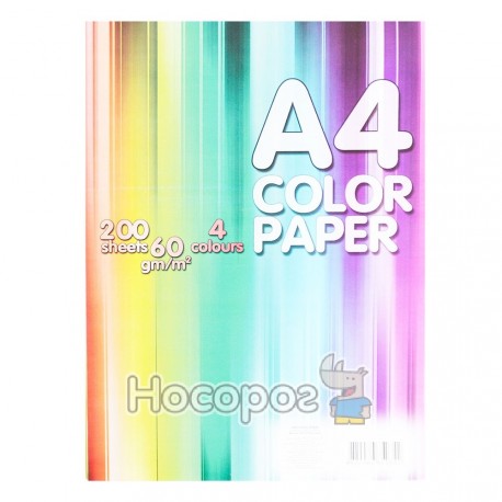  Бумага цветная Color Paper 200 л. 4 цвета