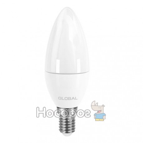 Лампа світлодіодна Global 1-GBL-133 C37 CL-F 5W E14 3000K