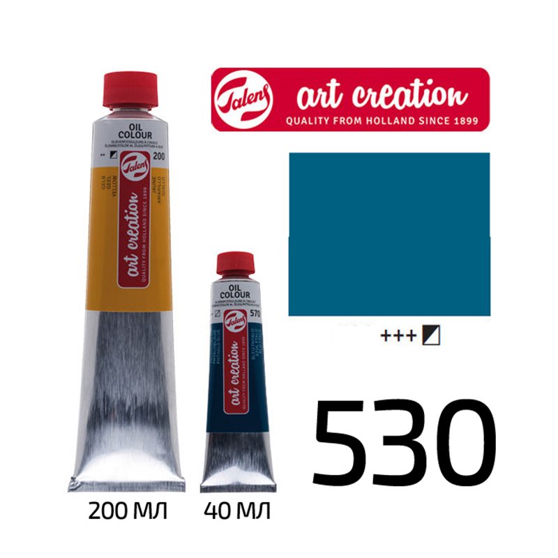 Фото Краска масляная ArtCreation, (530) Севреський голубой, 200 мл, Royal Talens