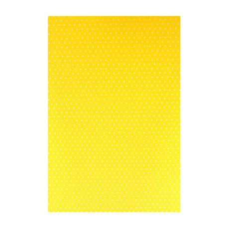Бумага с рисунком "Точка" двусторонняя, Желтая, 21*31см, 200г/м2, 204774601, Heyda