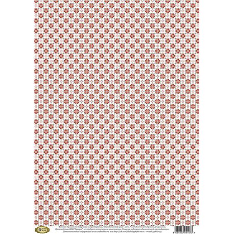 Фонова папір для декупажу «Скандинавський візерунок», 29,7 * 42 см, 40г / м2, Vintage Design