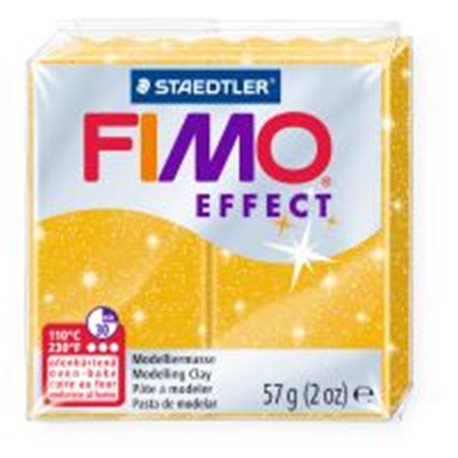 Пластика Effect, Золото с блестками, 57г, Fimo
