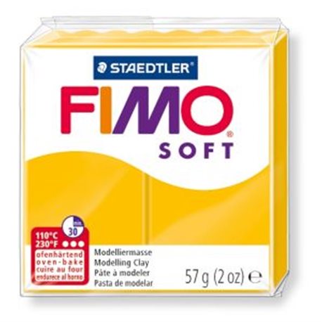 Пластика Soft, Желтая, 57г, Fimo
