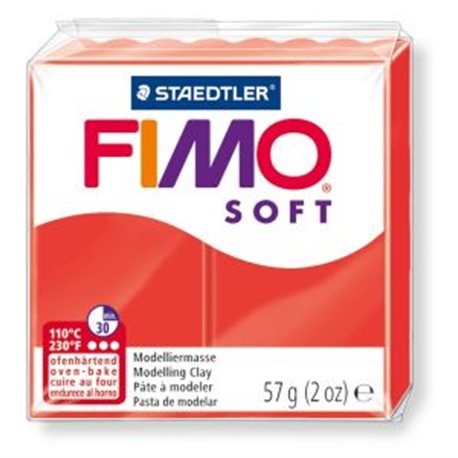 Пластика Soft, Індійська червона, 57г, Fimo