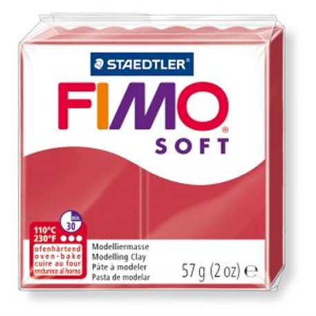 Пластика Soft, Вишневая, 57г, Fimo