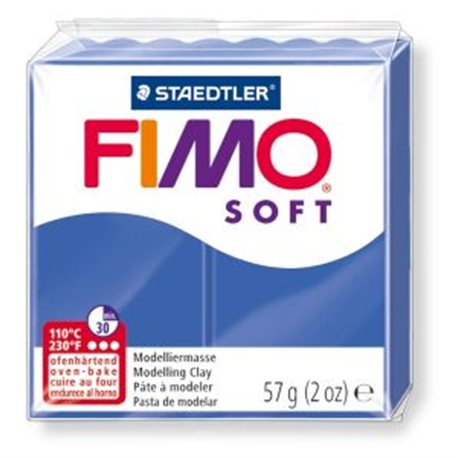 Пластика Soft, Синя блискуча, 57г, Fimo