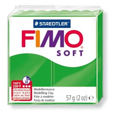 Пластика Soft, Тропическая зеленая, 57г, Fimo