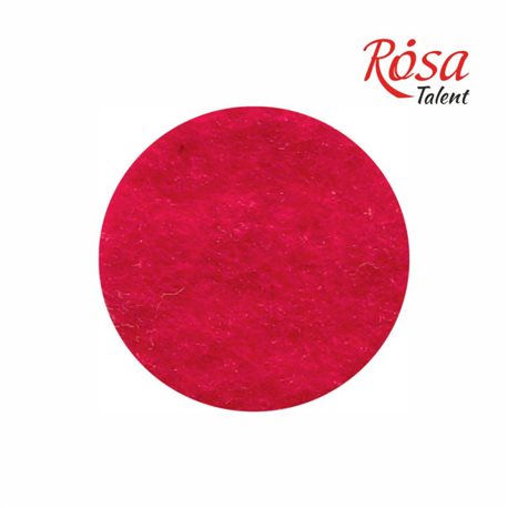 Фетр листовий (поліестер), 21,5х28 см, Червоний темний, 180г / м2, ROSA TALENT