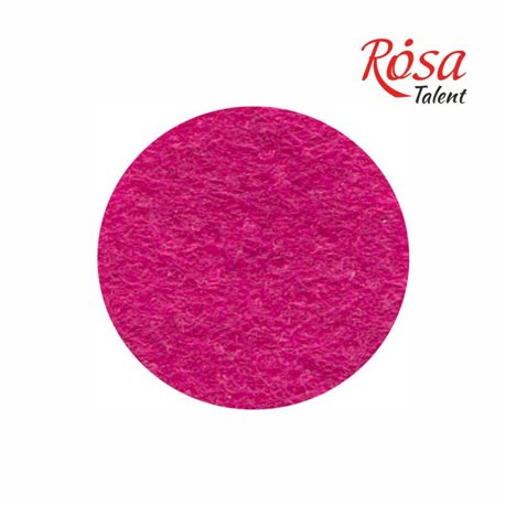 Фетр листовий (поліестер), 21,5х28 см, Рожевий темний, 180г / м2, ROSA TALENT