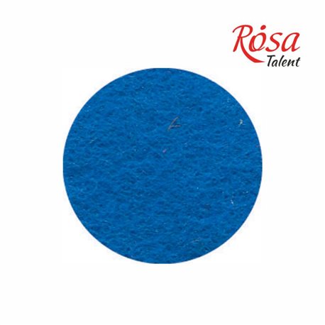 Фетр листовой (полиэстер), 21,5х28 см, Синий, 180г/м2, ROSA TALENT