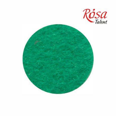 Фетр листовий (поліестер), 21,5х28 см, Зелений світлий, 180г / м2, ROSA TALENT
