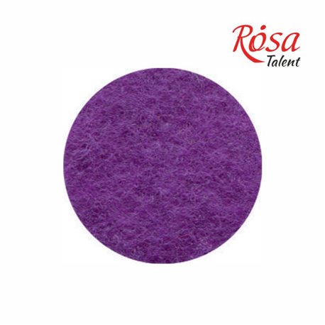 Фетр листовой (полиэстер), 21,5х28 см, Фиолетовый темный, 180г/м2, ROSA TALENT