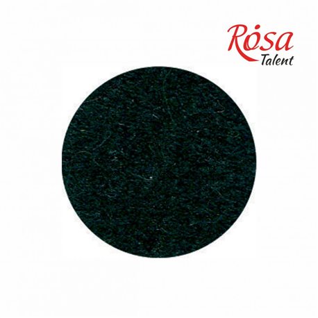 Фетр листовой (полиэстер), 21,5х28 см, Черный, 180г/м2, ROSA TALENT