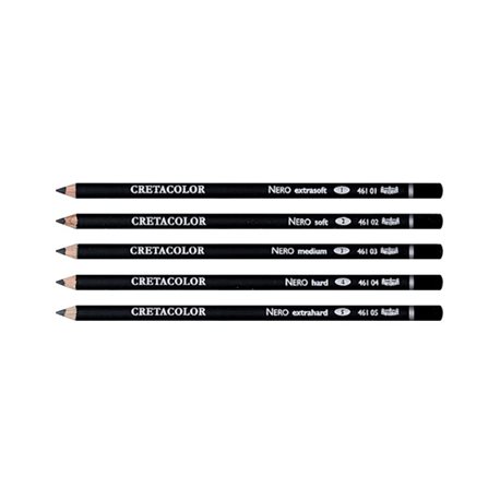 Набір олівців для рисунку, Неро м'який 2, 3 шт., Cretacolor