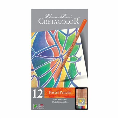 Набор пастельных карандашей, Fine Art Pastel, 12шт., мет. упаковка, Cretacolor