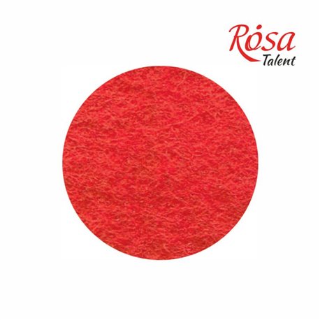 Фетр листовий (поліестер), 21,5х28 см, Червоний, 180г / м2, ROSA TALENT