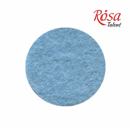 Фетр листовий (поліестер), 21,5х28 см, Блакитний пастельний, 180г / м2, ROSA TALENT