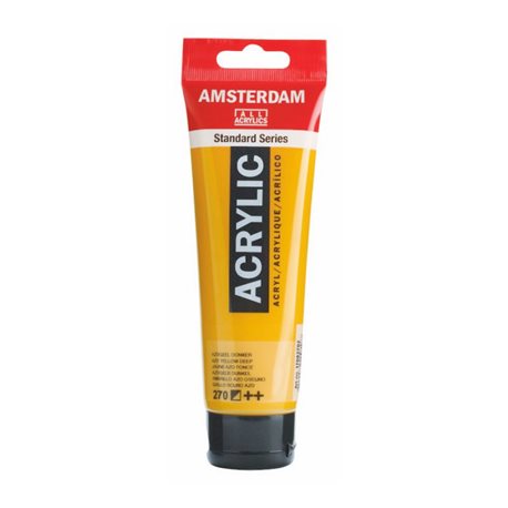 Краска акриловая AMSTERDAM, (270) AZO Желтый темный, 120 мл, Royal Talens