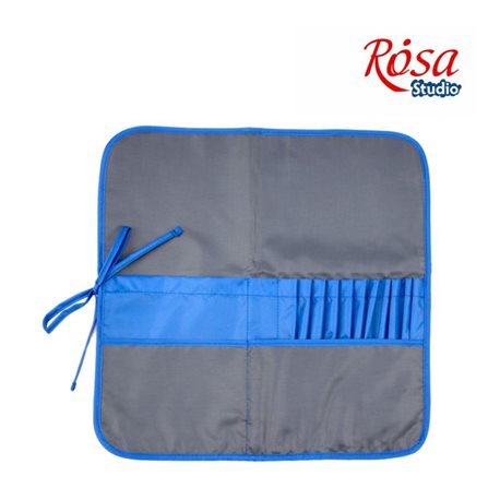 Пенал для пензлів, тканину (37х37см), асфальт + синій ROSA Studio