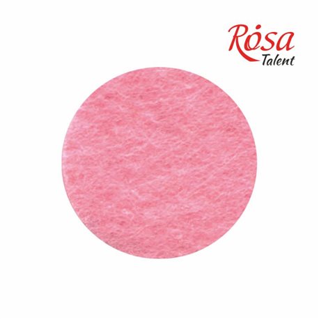 Фетр листовий (поліестер), 21,5х28 см, Рожевий пастельний, 180г / м2, ROSA TALENT