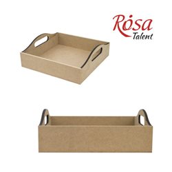 Поднос МДФ, 26,5х26,5х6,5см, ROSA TALENT