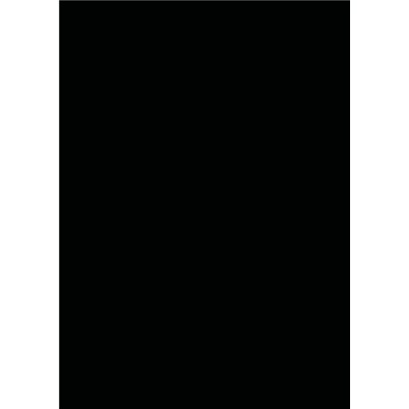 Бумага для дизайна Tintedpaper В2 (50*70см), №90 черная, 130г/м, без текстуры, Folia