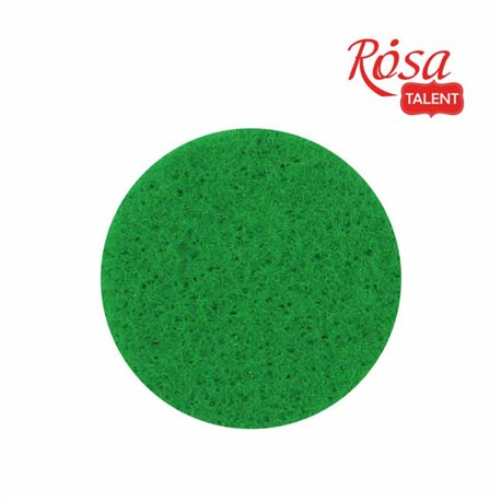Фетр листовий (поліестер), 29,7х42 см, Зелений світлий, м'який, 180г / м2, ROSA TALENT
