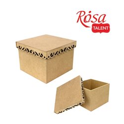 Коробка с фигурной крышкой 2, МДФ, 20х20х15 см, ROSA TALENT