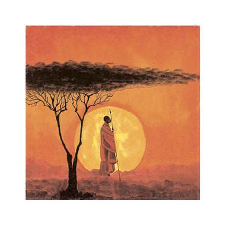 Декупажние серветки "African Sunset", 33 * 33 см, 17,5 г / м2, 20 шт, ti-flair
