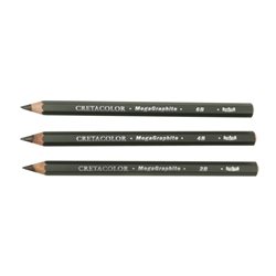 Олівець графітний MegaGraphite, зі збільшеним стрижнем 5,5 мм, 2B, Cretacolor