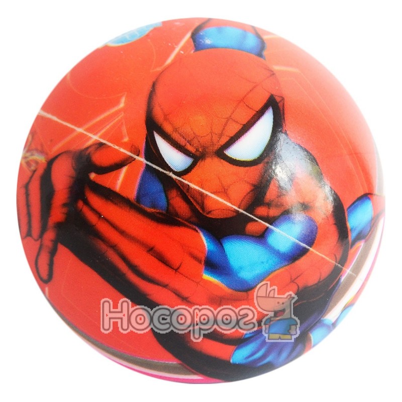 Фото Мяч резиновий 100мм Cars/Princess/Spiderman/Winnie