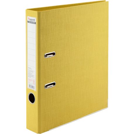 Папка-регистратор Axent Prestige+, A4, с двусторонним покрытием, корешок 5 см, желтая