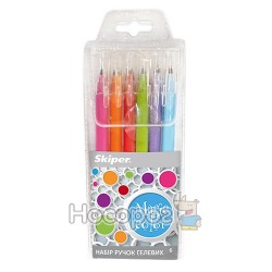 Ручки в наборе гелевые SK-215-6 Magic Color