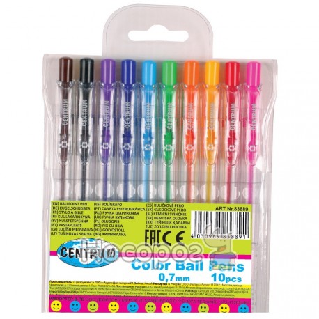 Набор шариковых ручек Centrum "Color Ball Pens" 83889