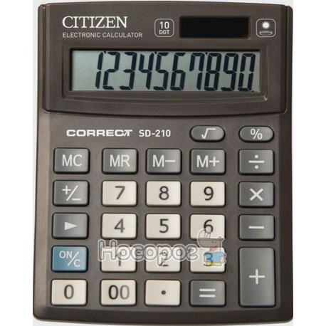 Калькулятор Citizen Correct SD-210 компактний настільний, 10 р.