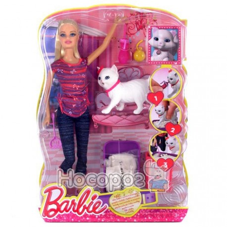 Барби с котом Barbie BDH76 WB6
