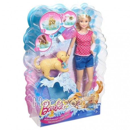 Набір з лялькою Barbie "Веселе купання собачки" DGY83 WB6