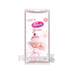 Дитячі вологі серветки Smile Baby для новонароджених 24 шт (4823071622799)